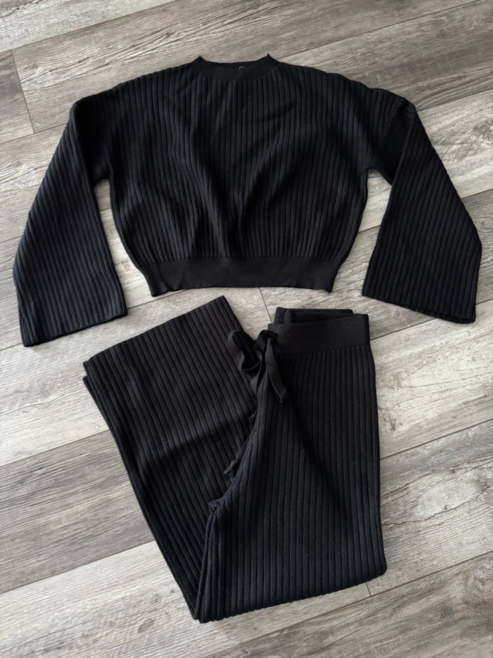Roolee Black 2 piece lounge set XS